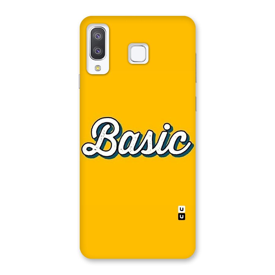 Basic Yellow Back Case for Galaxy A8 Star