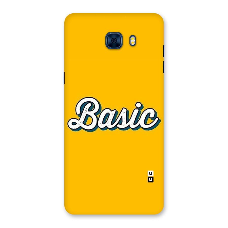 Basic Yellow Back Case for Galaxy C7 Pro