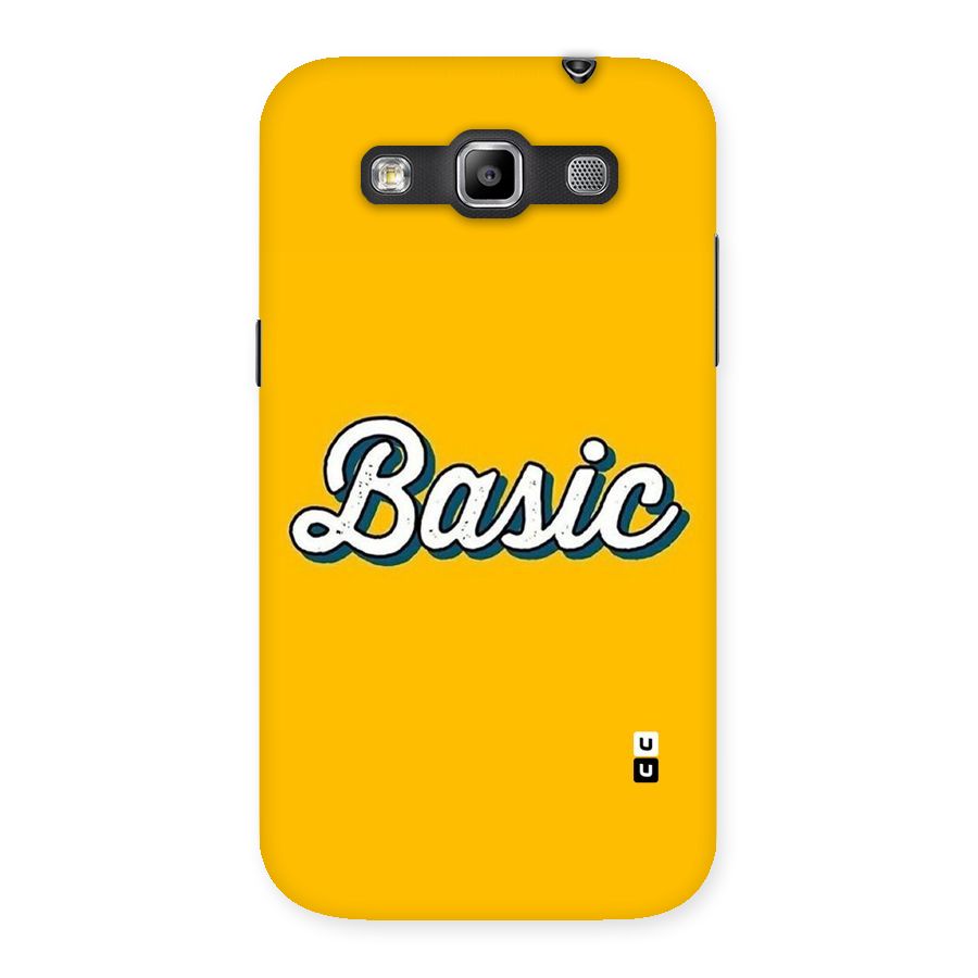 Basic Yellow Back Case for Galaxy Grand Quattro