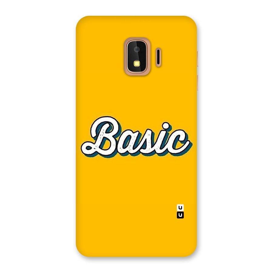 Basic Yellow Back Case for Galaxy J2 Core