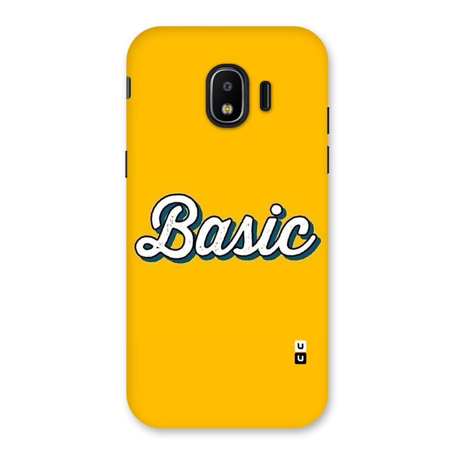 Basic Yellow Back Case for Galaxy J2 Pro 2018