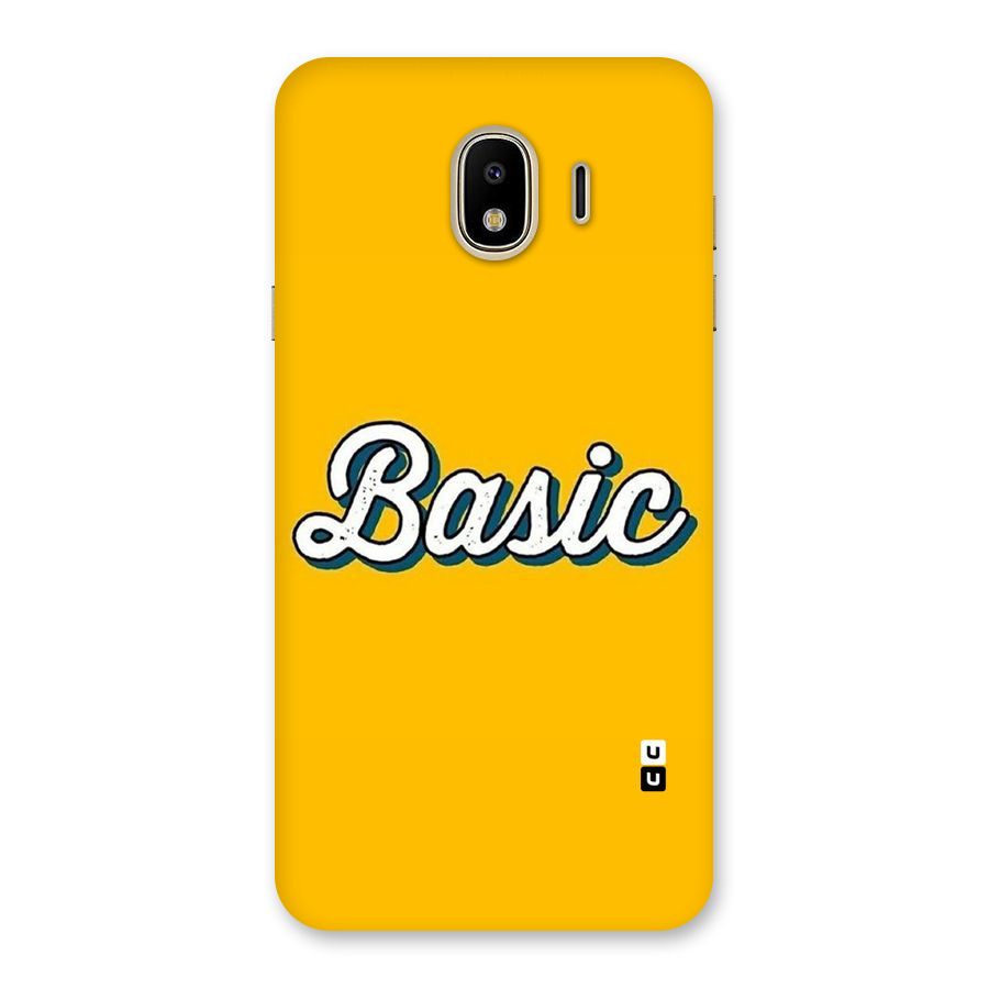 Basic Yellow Back Case for Galaxy J4