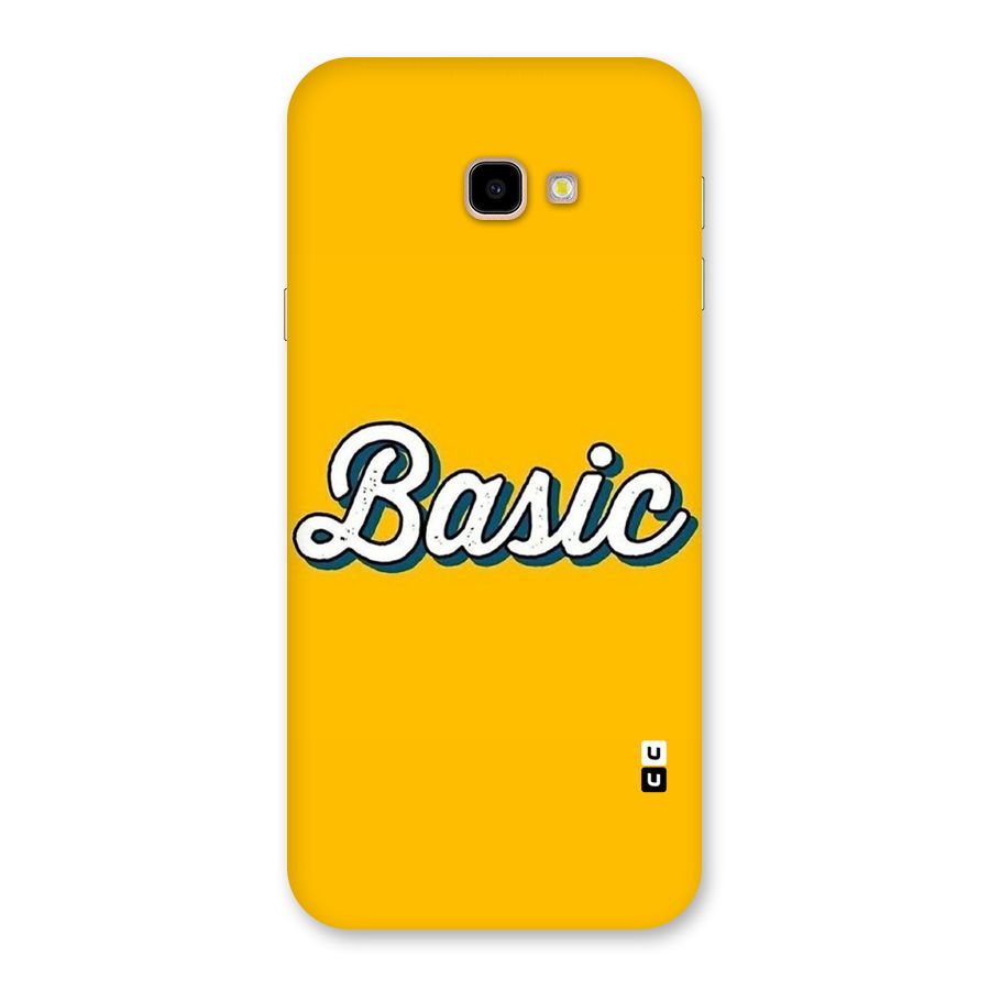Basic Yellow Back Case for Galaxy J4 Plus