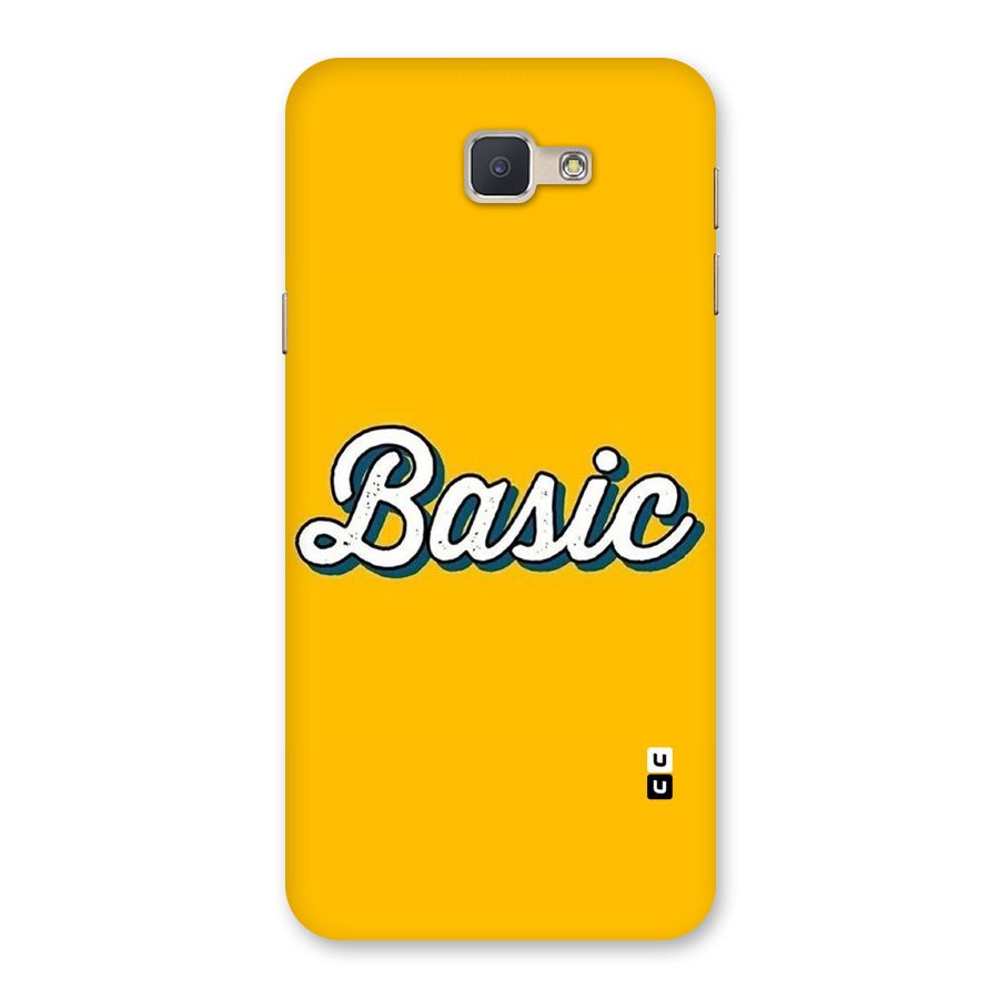 Basic Yellow Back Case for Galaxy J5 Prime