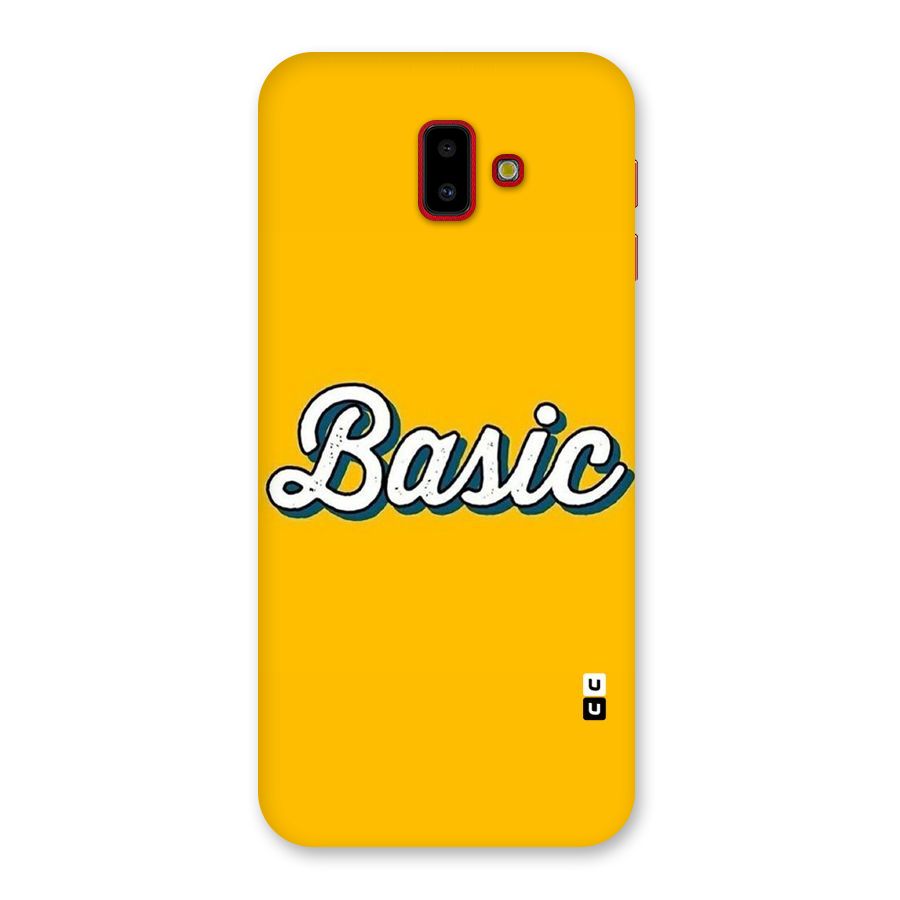 Basic Yellow Back Case for Galaxy J6 Plus