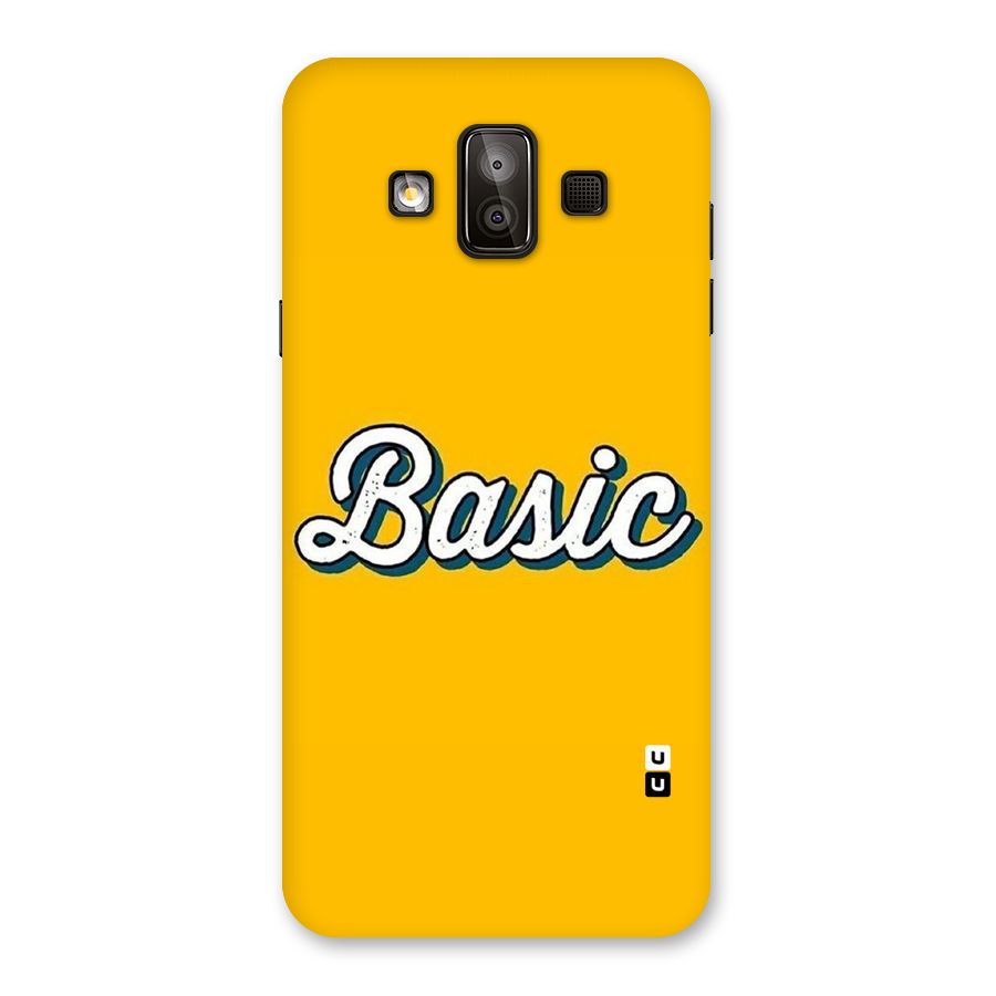 Basic Yellow Back Case for Galaxy J7 Duo