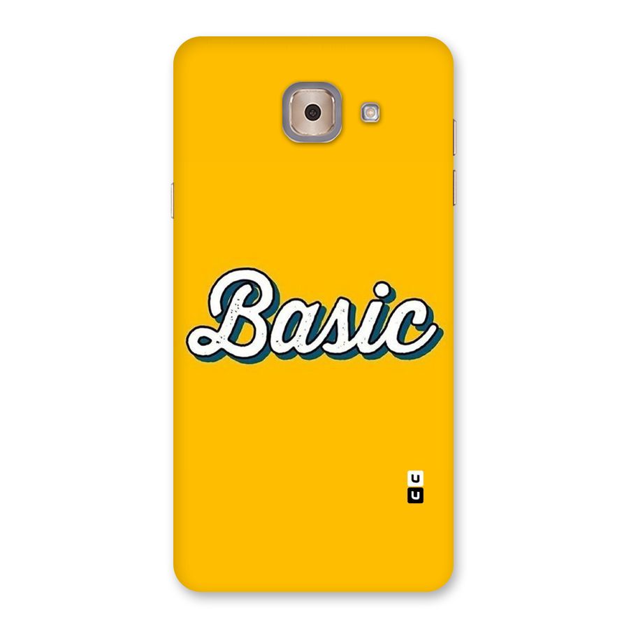 Basic Yellow Back Case for Galaxy J7 Max