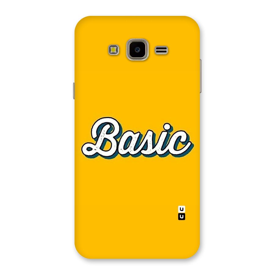 Basic Yellow Back Case for Galaxy J7 Nxt