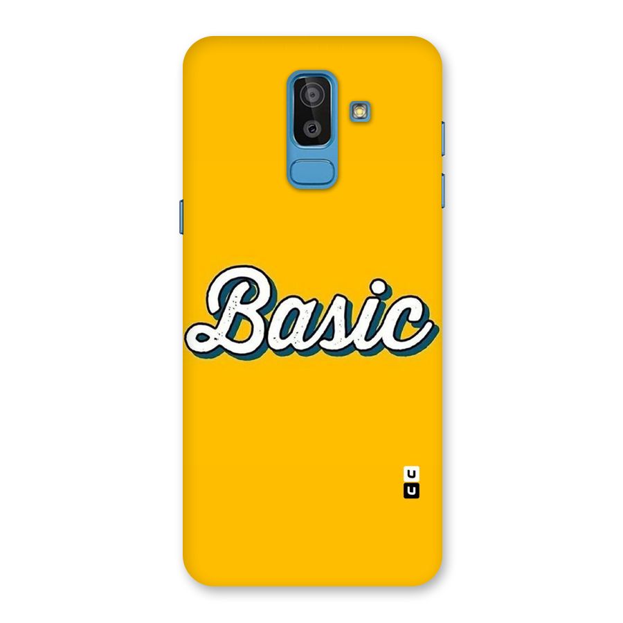 Basic Yellow Back Case for Galaxy J8