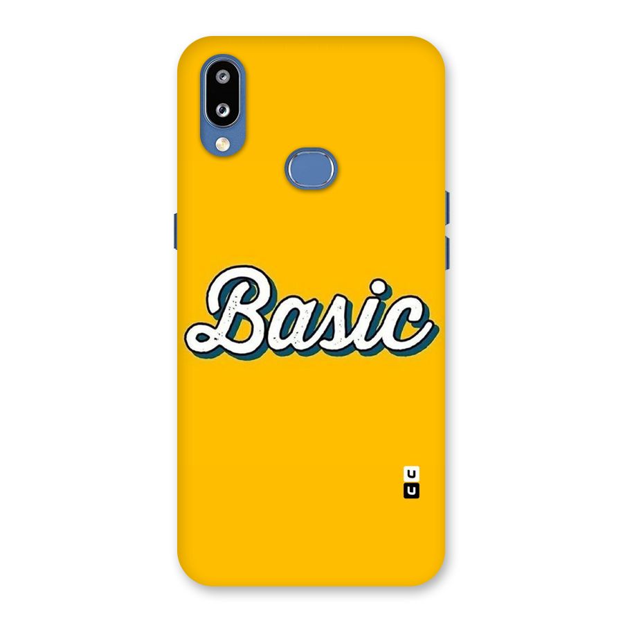 Basic Yellow Back Case for Galaxy M01s