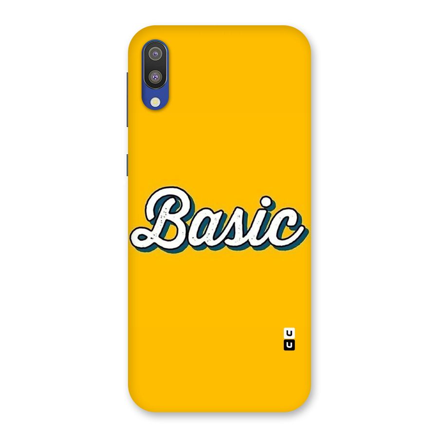 Basic Yellow Back Case for Galaxy M10