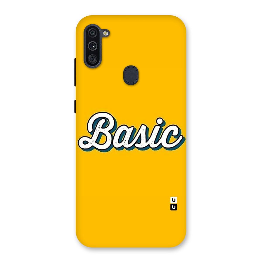 Basic Yellow Back Case for Galaxy M11