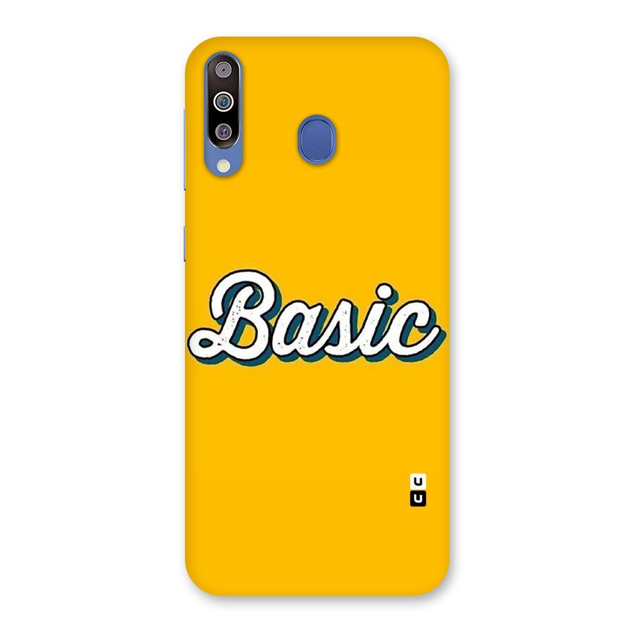 Basic Yellow Back Case for Galaxy M30