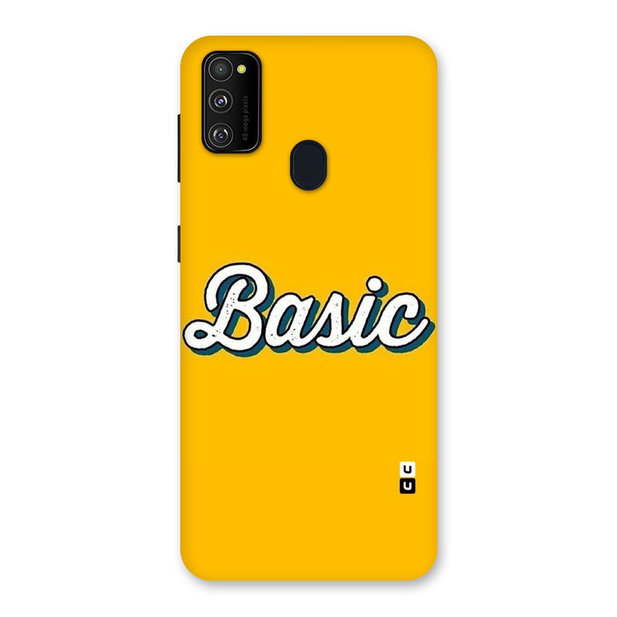 Basic Yellow Back Case for Galaxy M30s