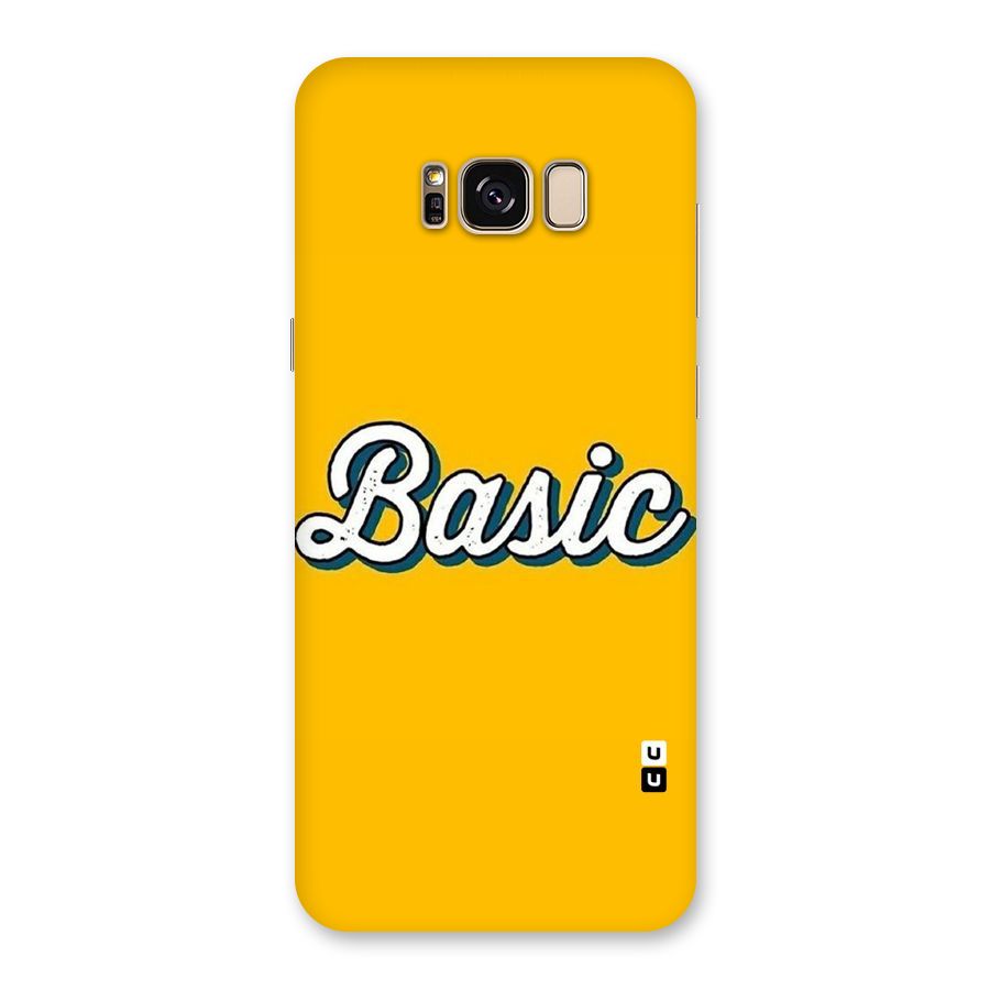 Basic Yellow Back Case for Galaxy S8 Plus