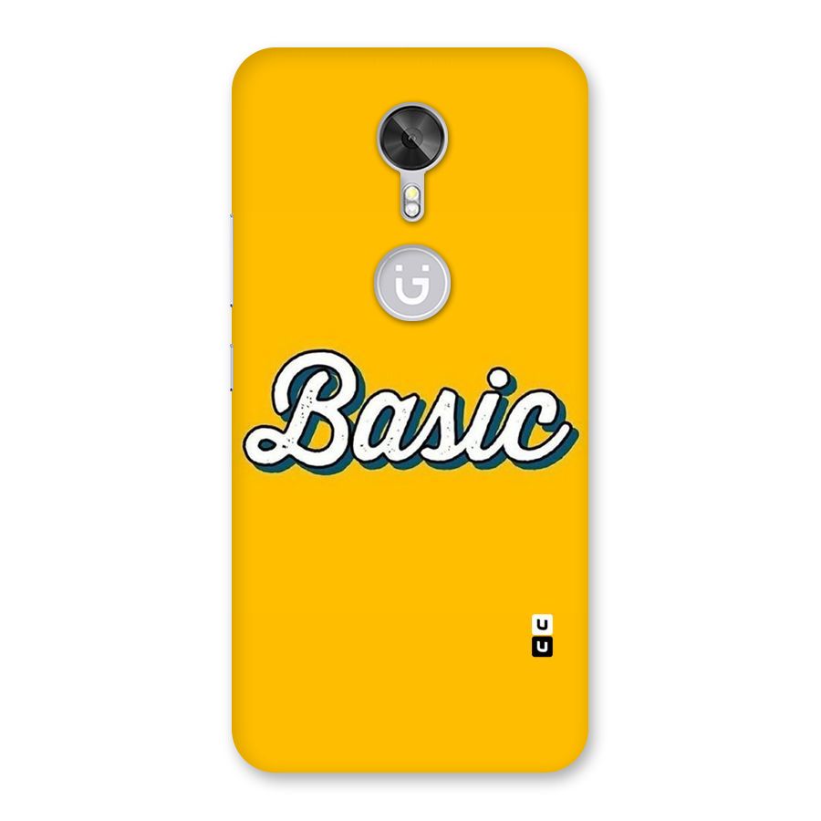 Basic Yellow Back Case for Gionee A1