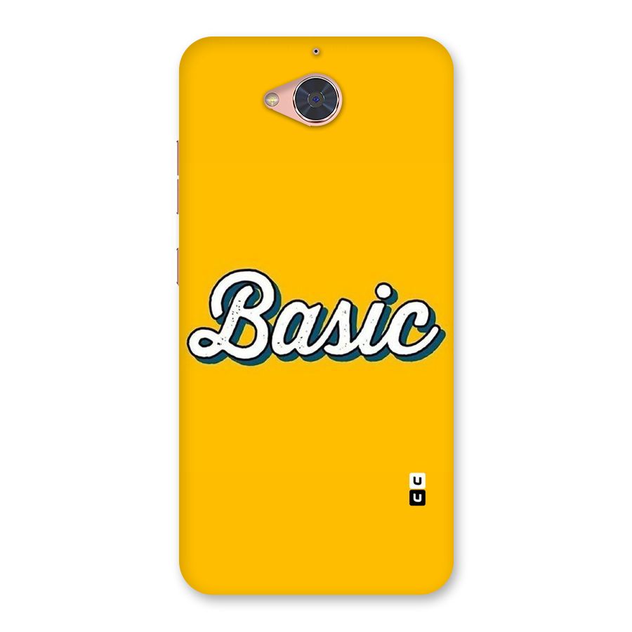 Basic Yellow Back Case for Gionee S6 Pro