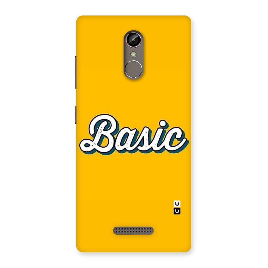 Basic Yellow Back Case for Gionee S6s