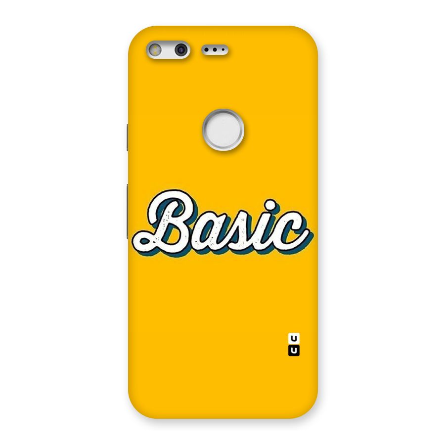 Basic Yellow Back Case for Google Pixel