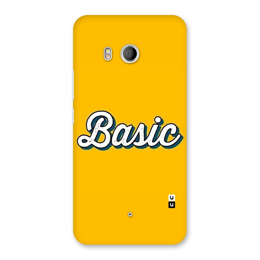 Basic Yellow Back Case for HTC U11