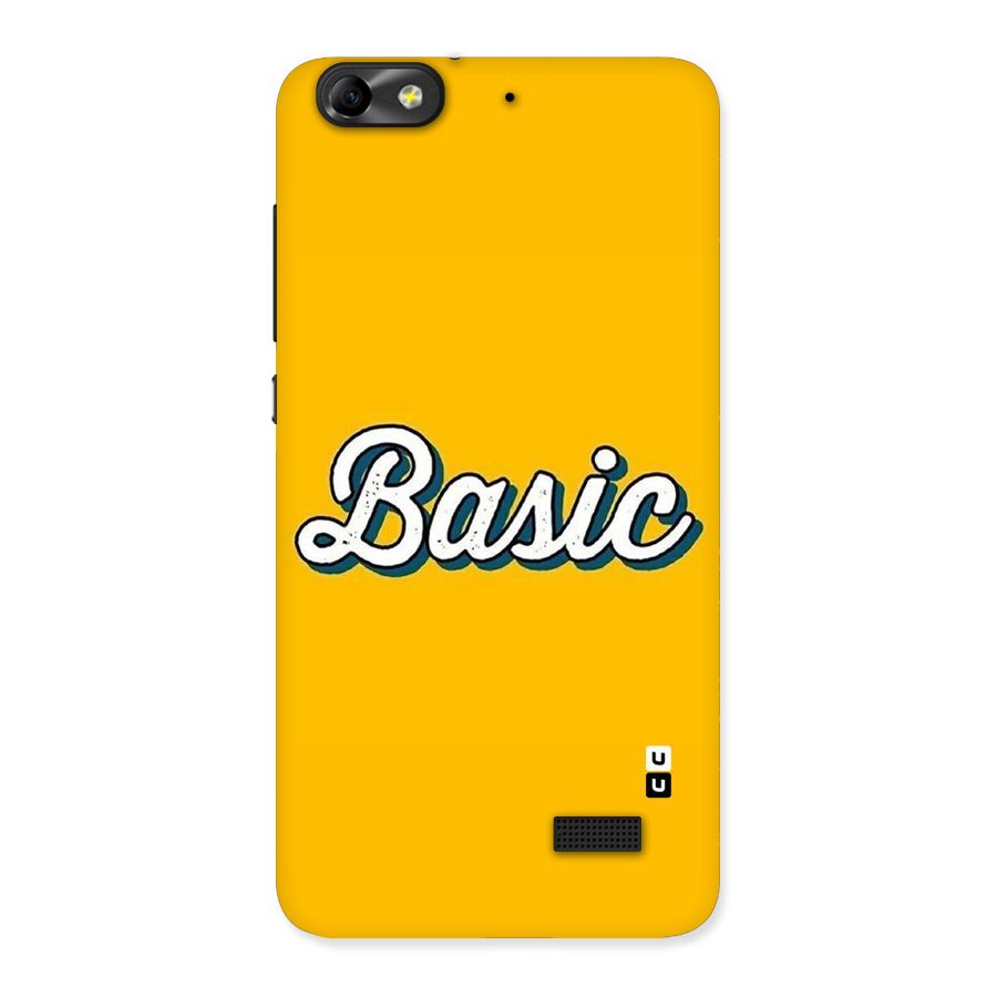 Basic Yellow Back Case for Honor 4C