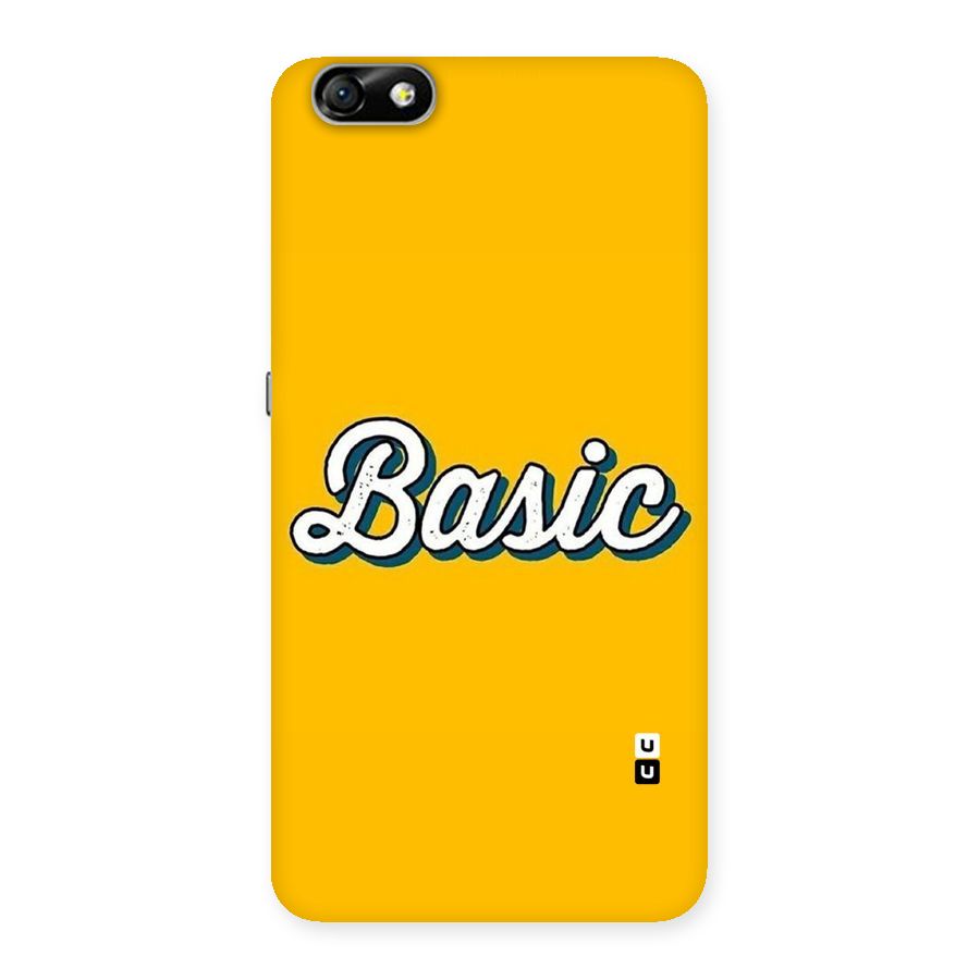 Basic Yellow Back Case for Honor 4X