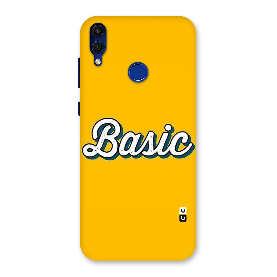 Basic Yellow Back Case for Honor 8C