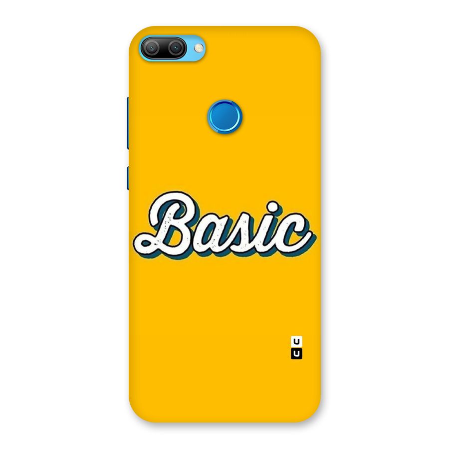 Basic Yellow Back Case for Honor 9N
