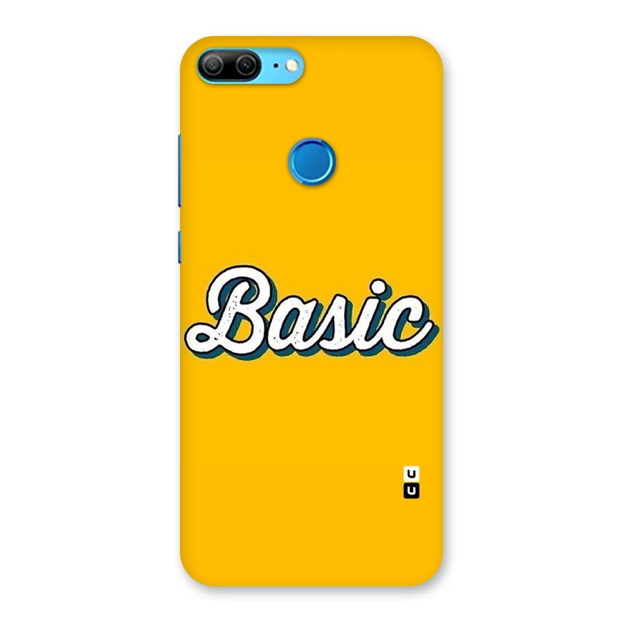 Basic Yellow Back Case for Honor 9 Lite