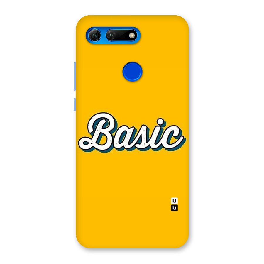 Basic Yellow Back Case for Honor View 20