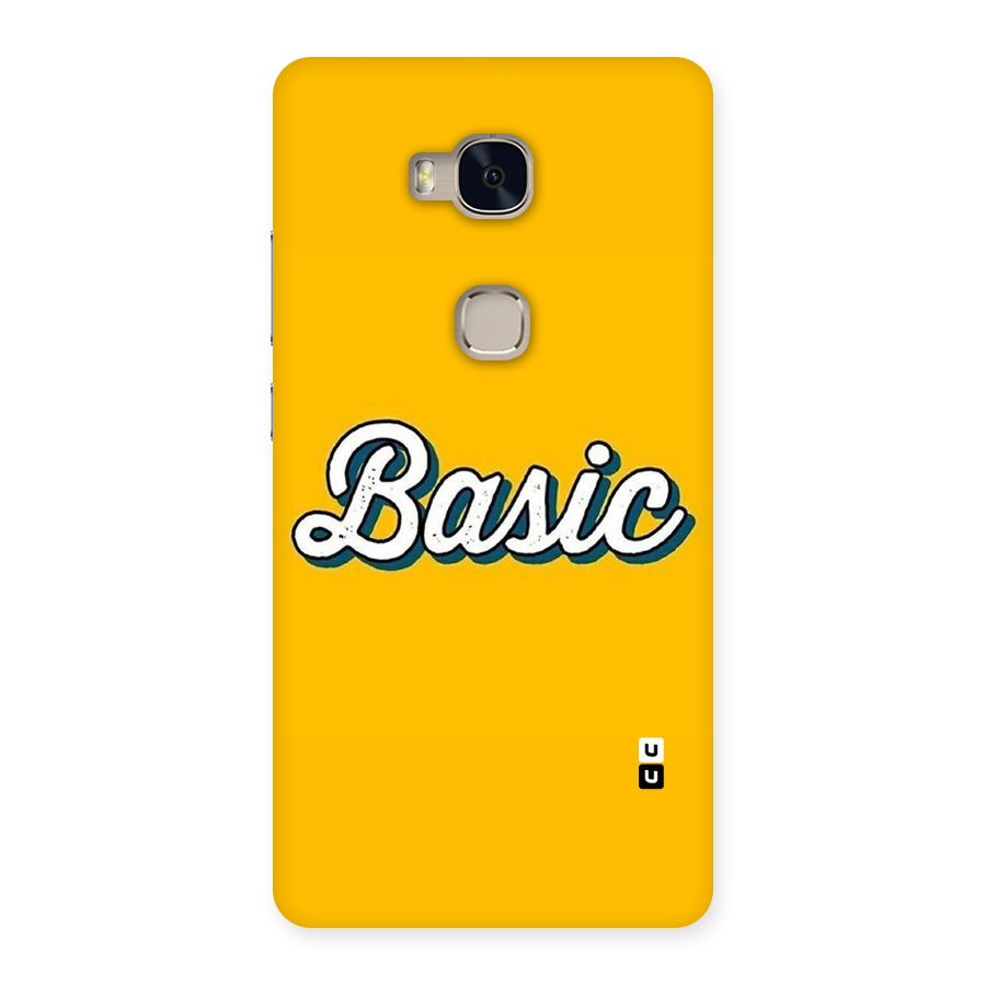 Basic Yellow Back Case for Huawei Honor 5X