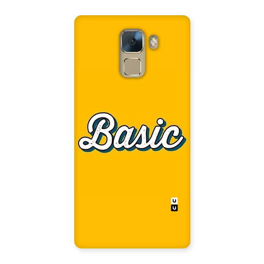Basic Yellow Back Case for Huawei Honor 7