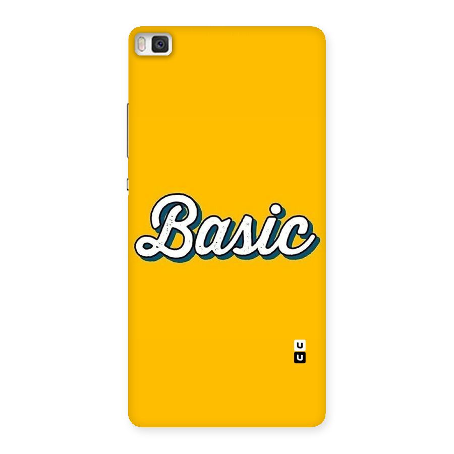 Basic Yellow Back Case for Huawei P8