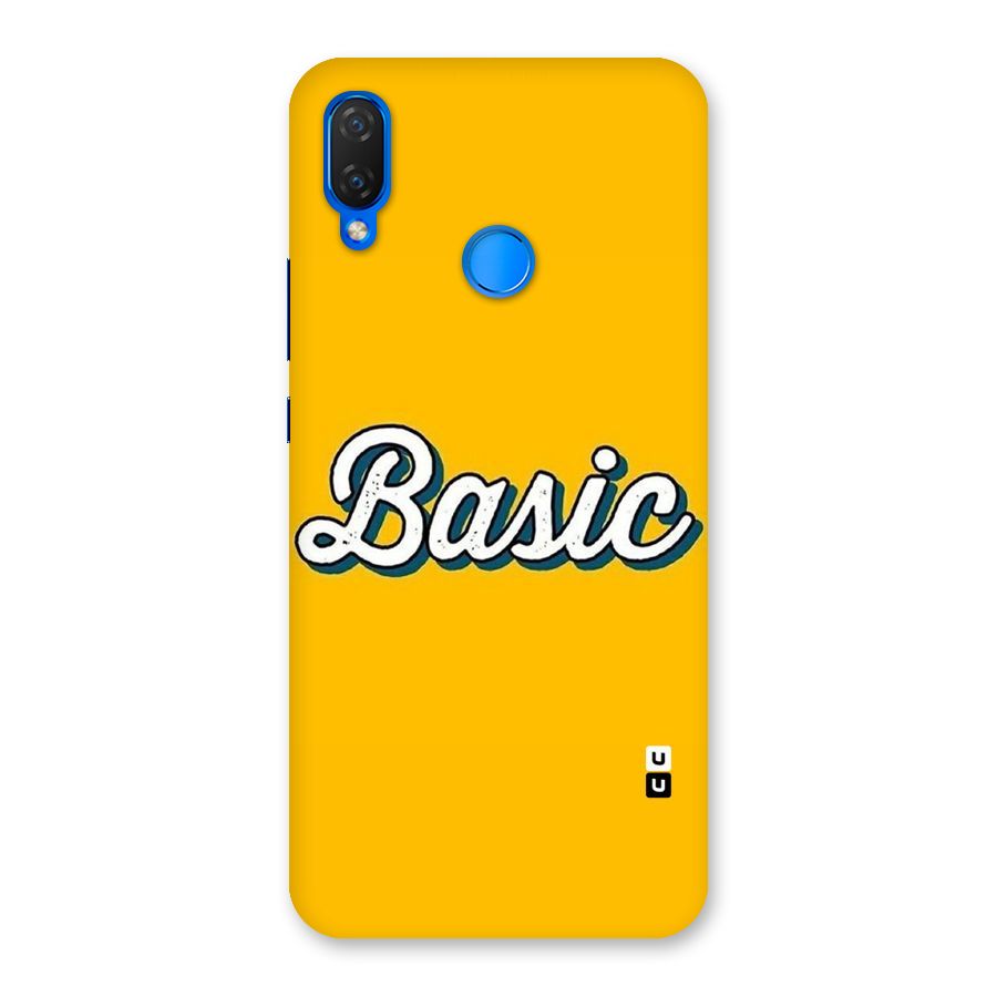 Basic Yellow Back Case for Huawei P Smart+
