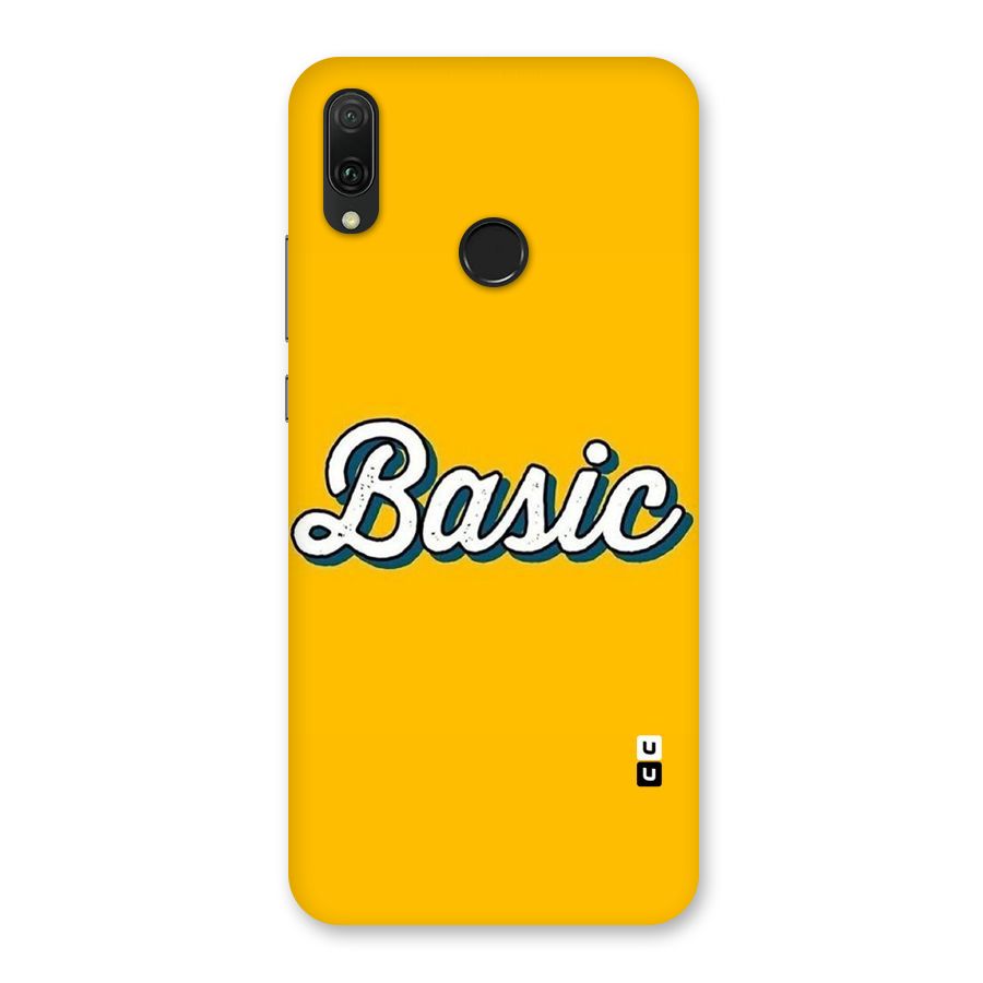 Basic Yellow Back Case for Huawei Y9 (2019)