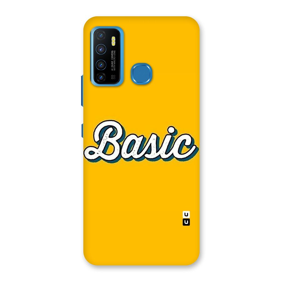 Basic Yellow Back Case for Infinix Hot 9