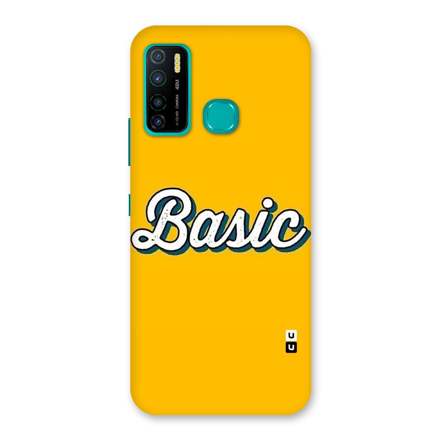 Basic Yellow Back Case for Infinix Hot 9 Pro