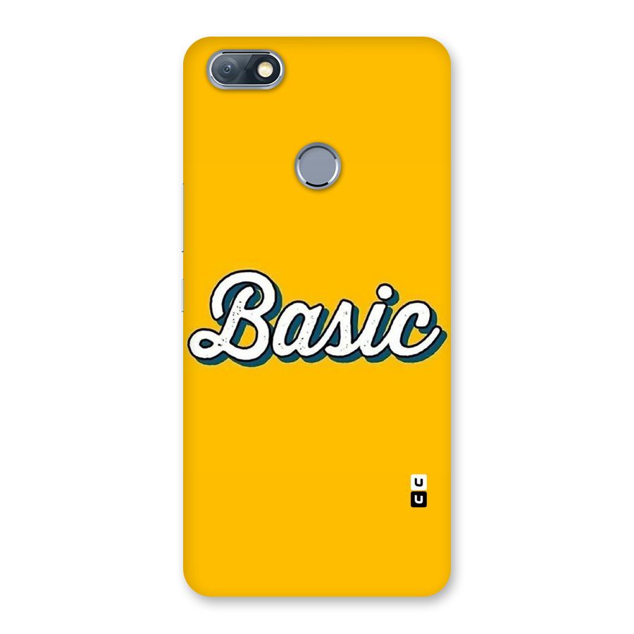 Basic Yellow Back Case for Infinix Note 5