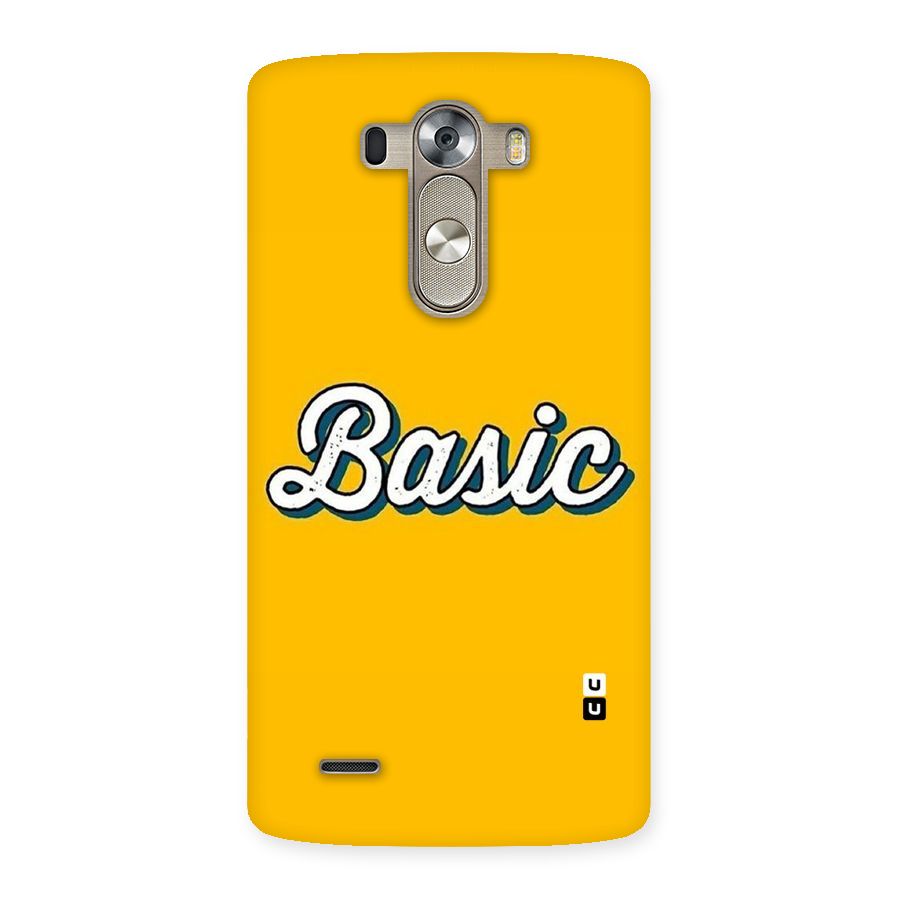 Basic Yellow Back Case for LG G3