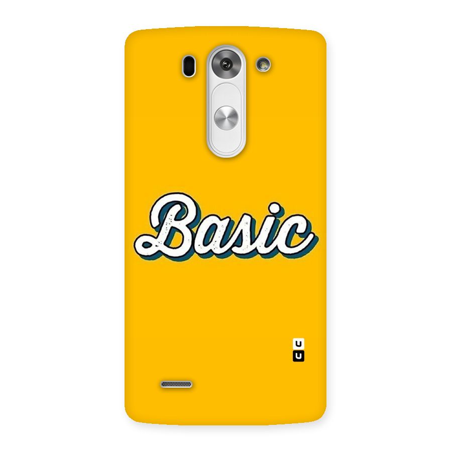 Basic Yellow Back Case for LG G3 Mini