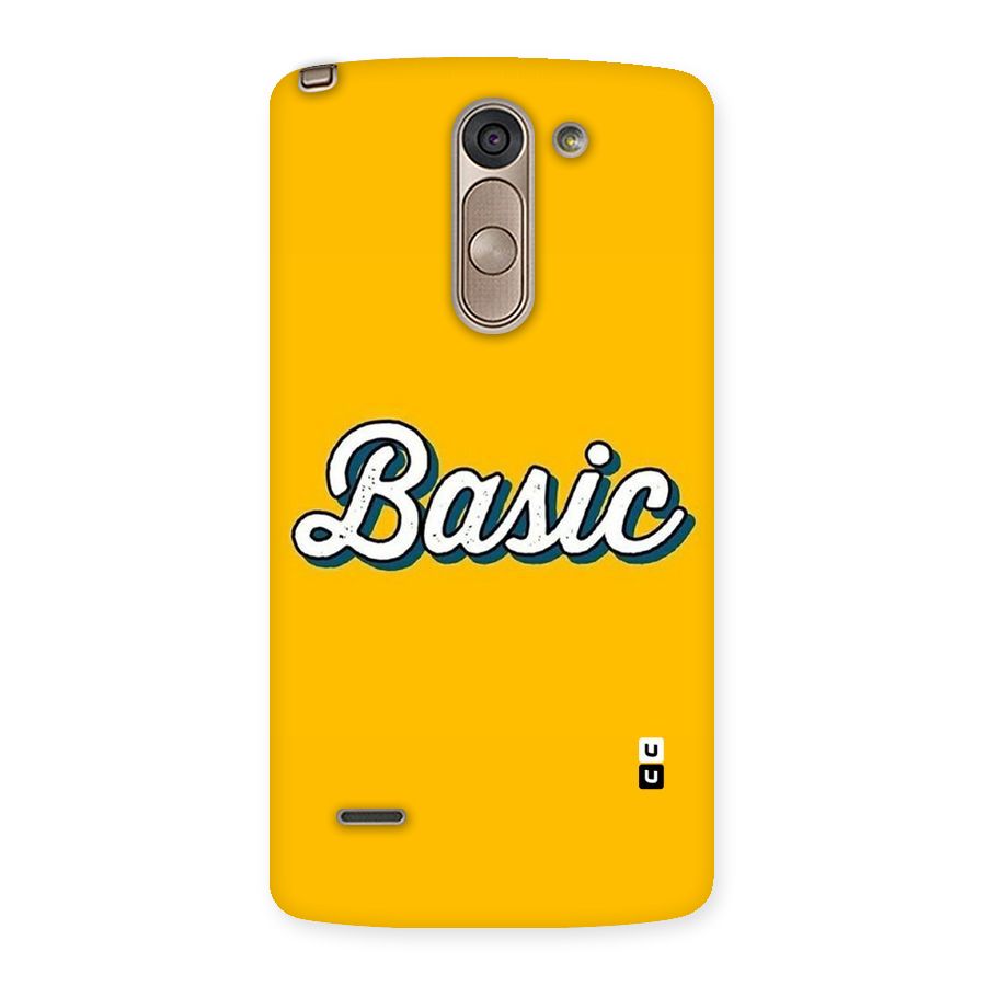 Basic Yellow Back Case for LG G3 Stylus