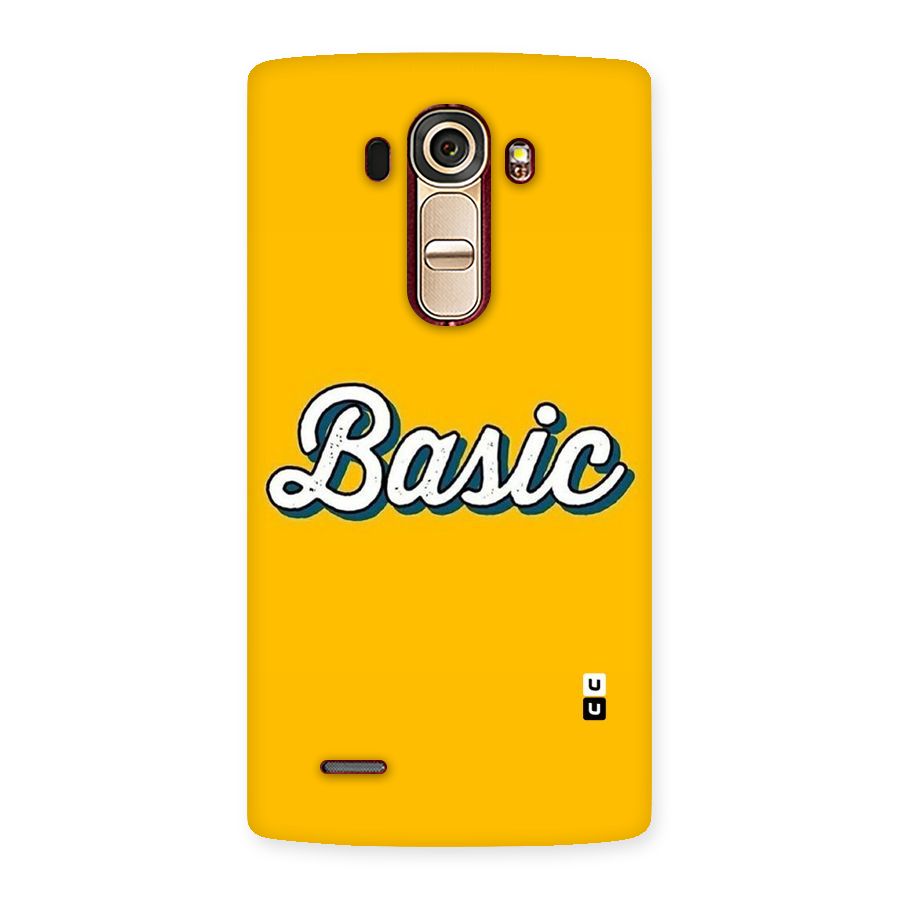 Basic Yellow Back Case for LG G4