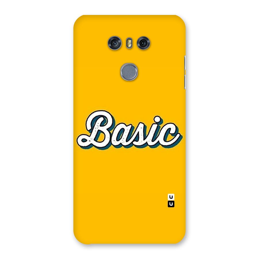 Basic Yellow Back Case for LG G6