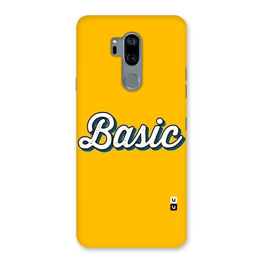 Basic Yellow Back Case for LG G7
