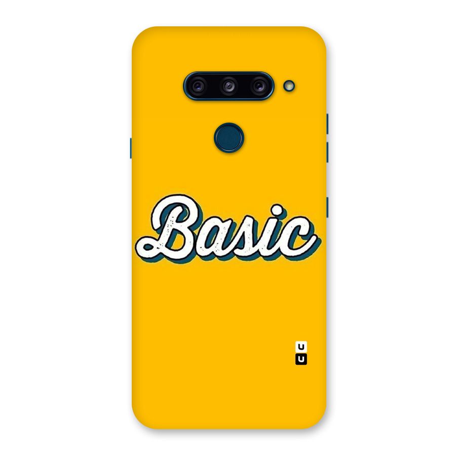 Basic Yellow Back Case for LG  V40 ThinQ