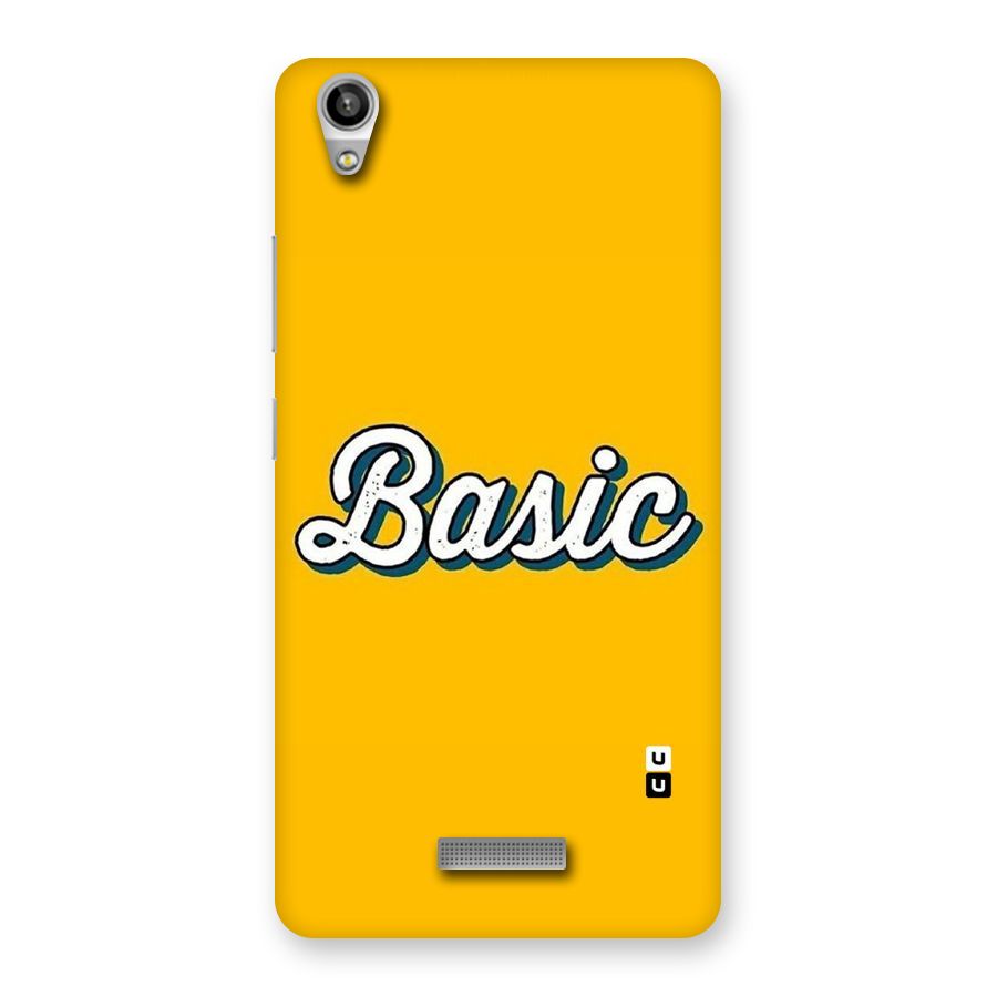 Basic Yellow Back Case for Lava-Pixel-V1