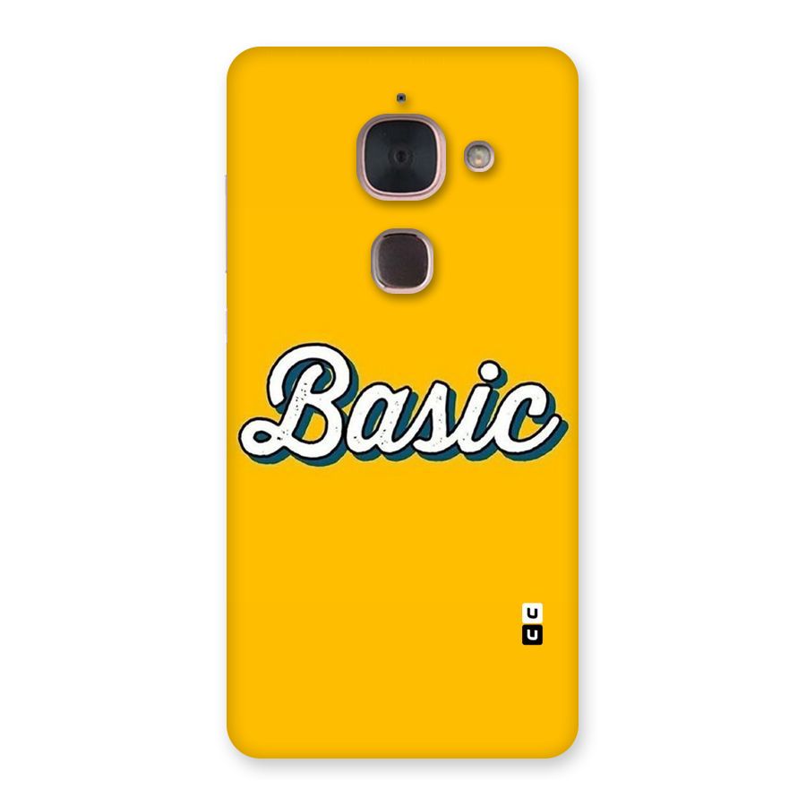 Basic Yellow Back Case for Le Max 2