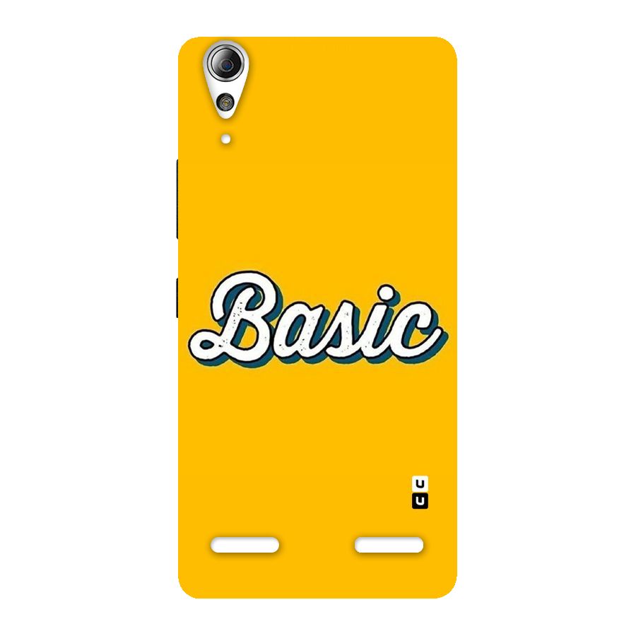 Basic Yellow Back Case for Lenovo A6000