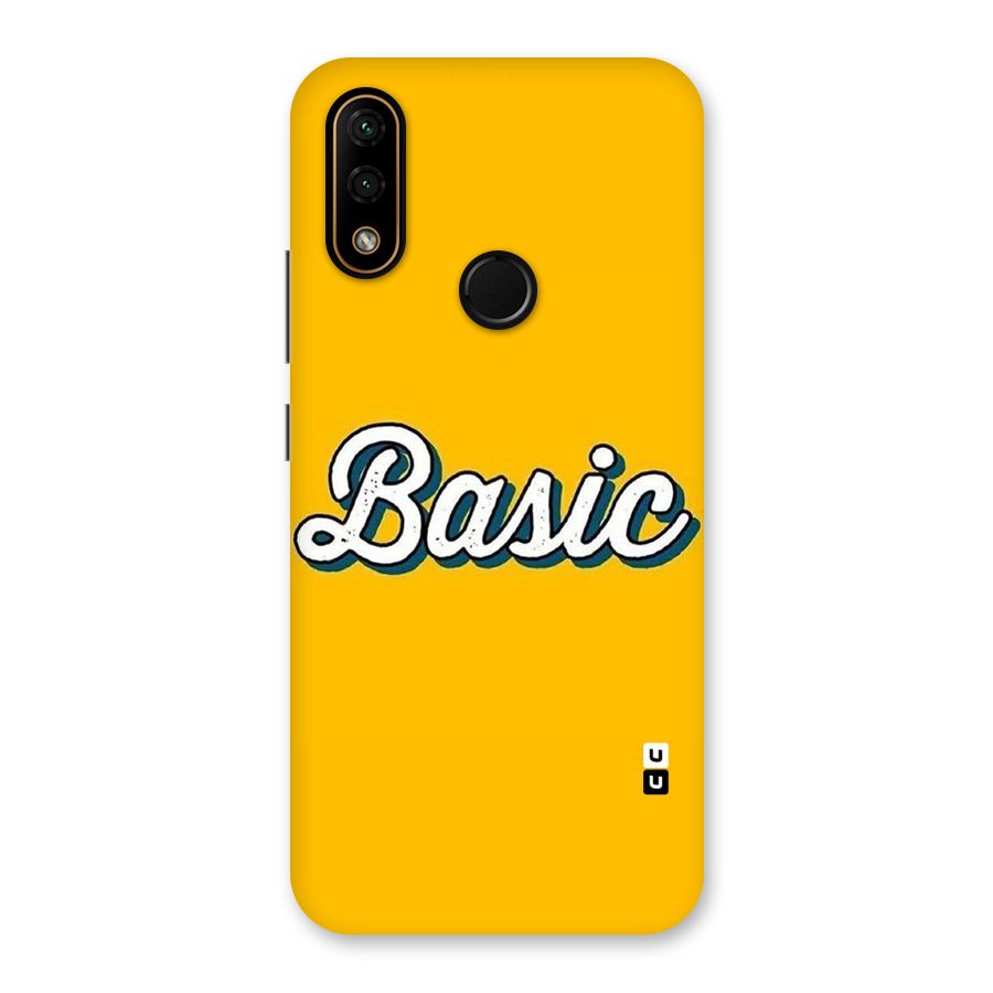 Basic Yellow Back Case for Lenovo A6 Note