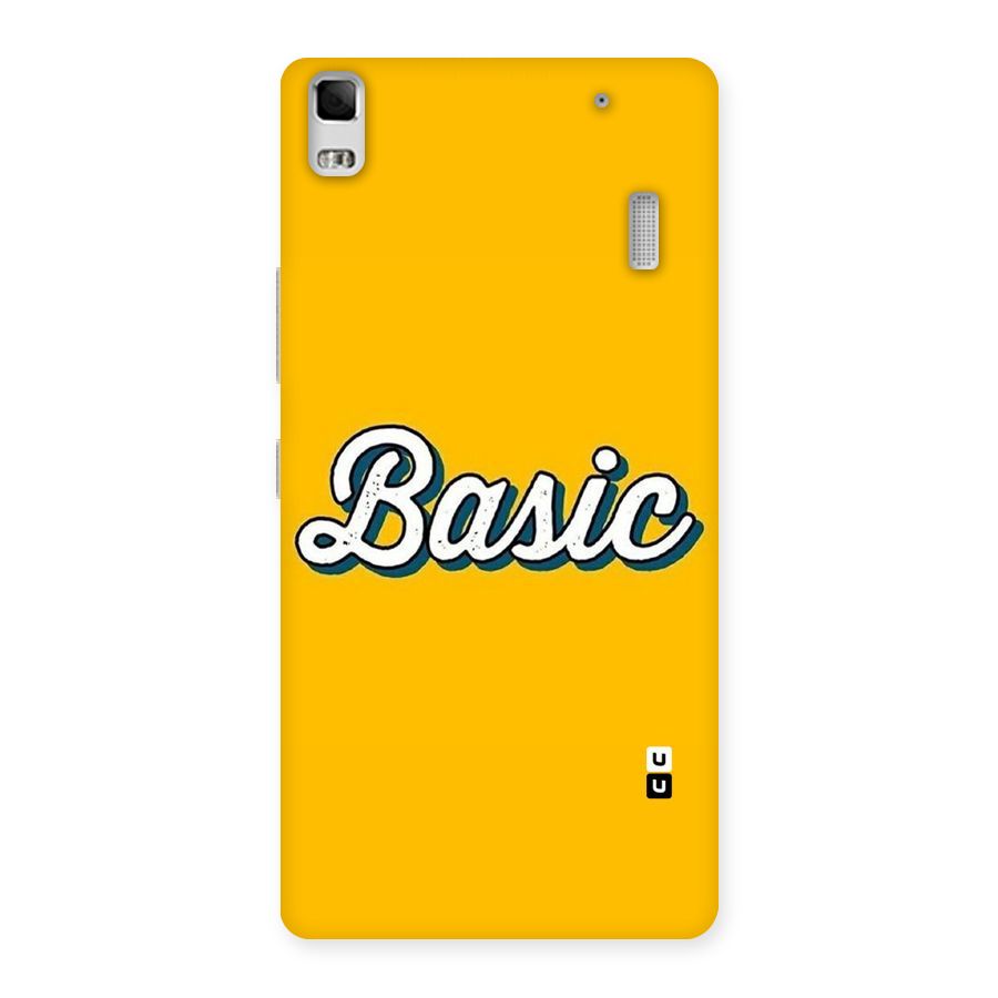 Basic Yellow Back Case for Lenovo A7000